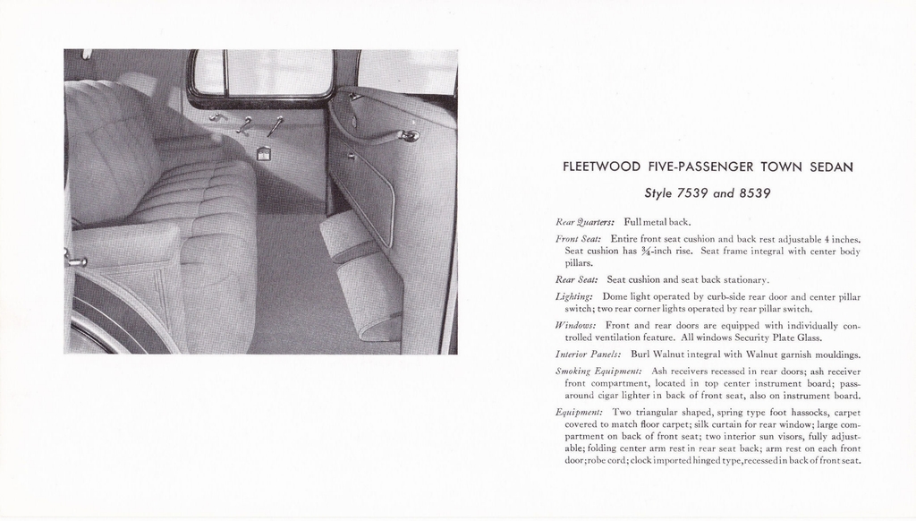 1937 Cadillac Fleetwood Portfolio Page 9